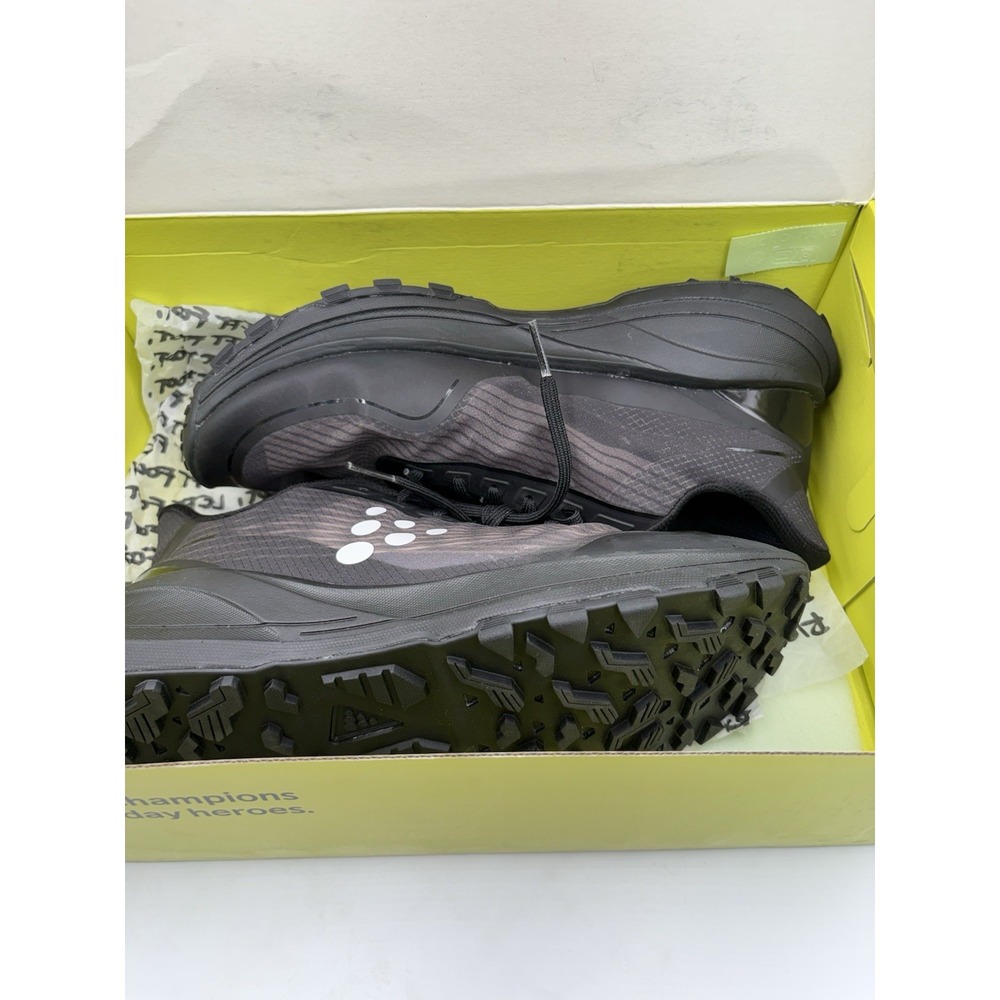 CRAFT Pure Trail M Men's Black/White Low Top Lace-Up Trail Running Sneakers